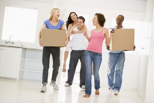 Removalists planning a house move in Croydon with furniture and boxes