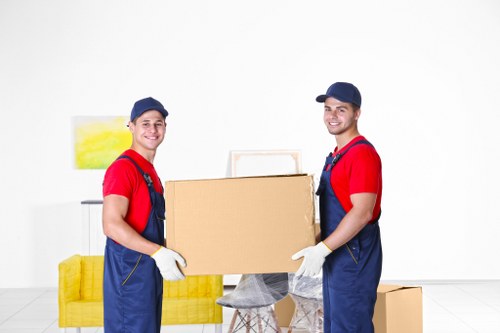 Removal van loaded for a house move in the UK