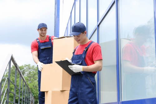 Commercial packing and unpacking support for a Croydon office move