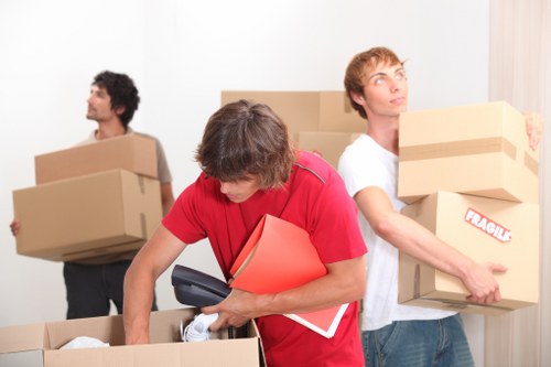 Packing and transport support for office relocation services