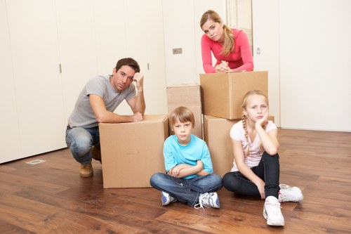 Professional movers handling a house relocation in Croydon
