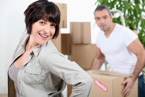 Moving team handling a flat move in Croydon with care
