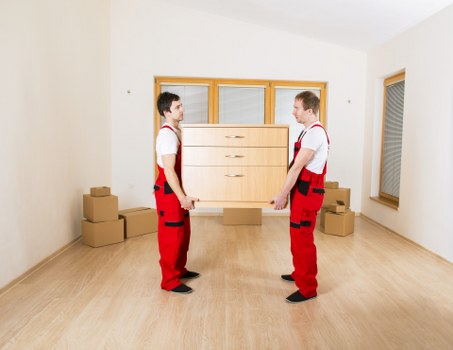 Prepared furniture removal van for a residential move in Croydon
